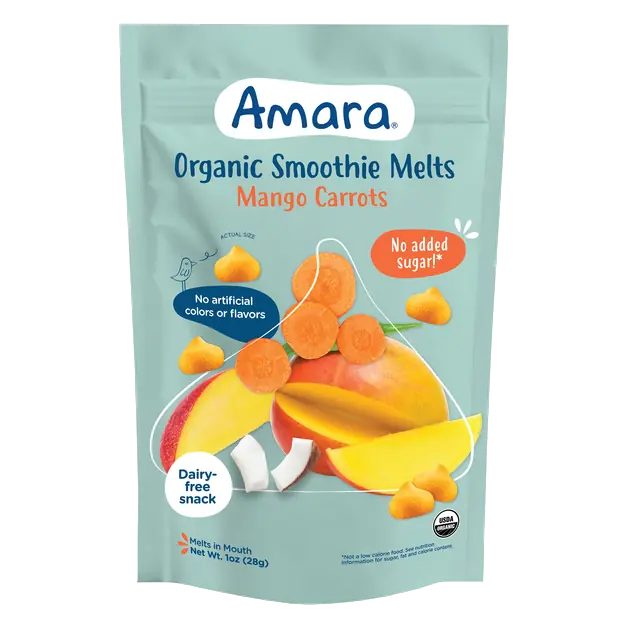 Organic Mango Carrots Smoothie Melts Yogurt Snack