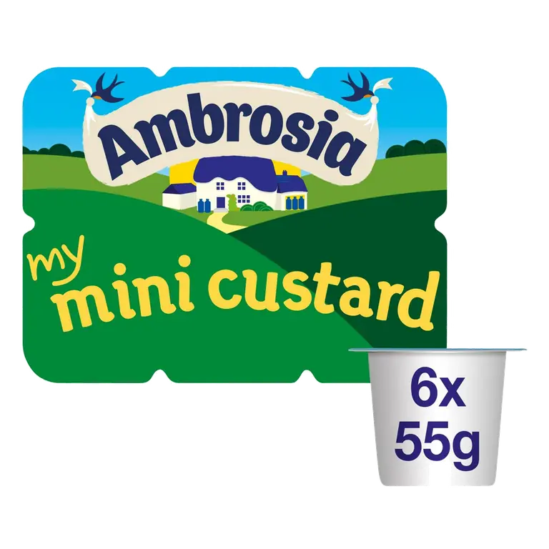My Mini 6 x 55g Custard Lunchbox Snack Pots