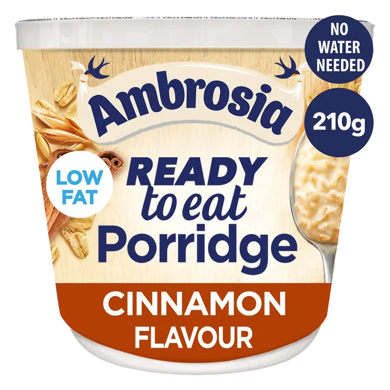 Ready to Eat Porridge Oat Cereal Pot Cinnamon 210g