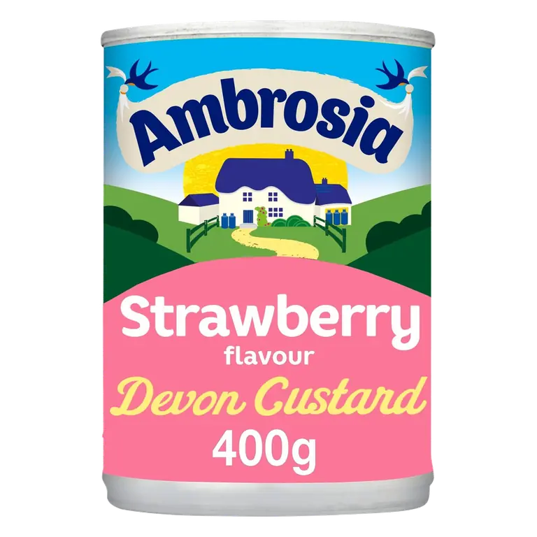 Strawberry Custard Dessert Can 400g