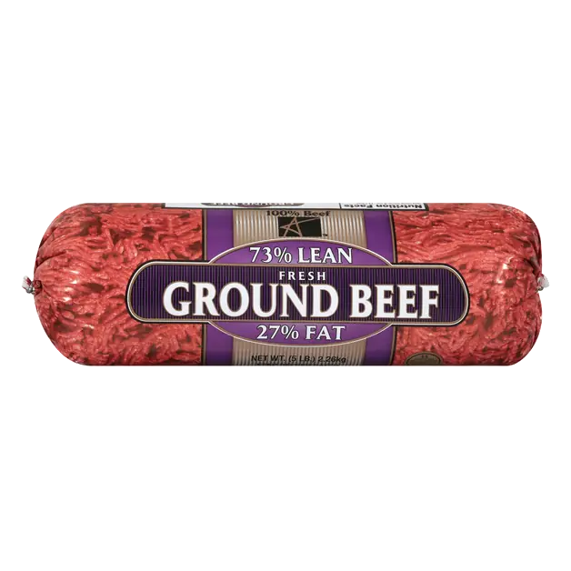 73% Lean 27% Fat Ground Beef Fresh