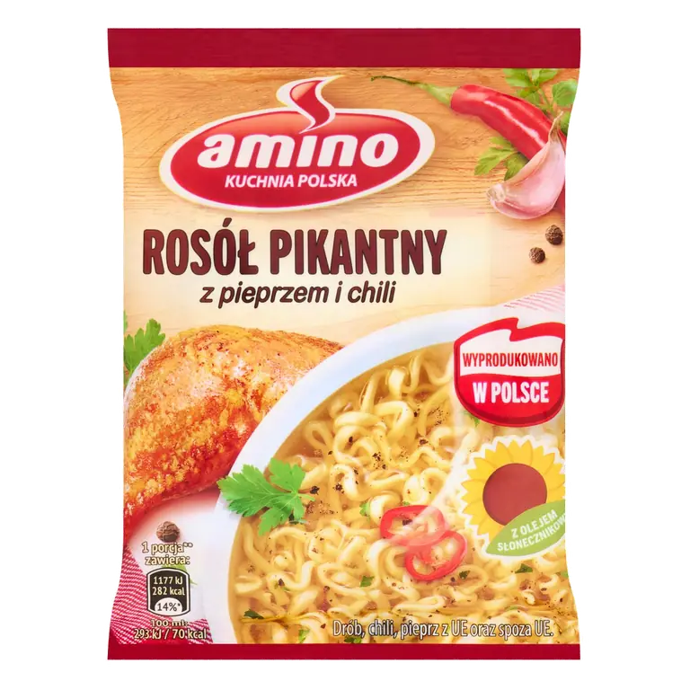 Spicy Chicken Instant Noodle Soup with Chilli & Black Pepper 58g