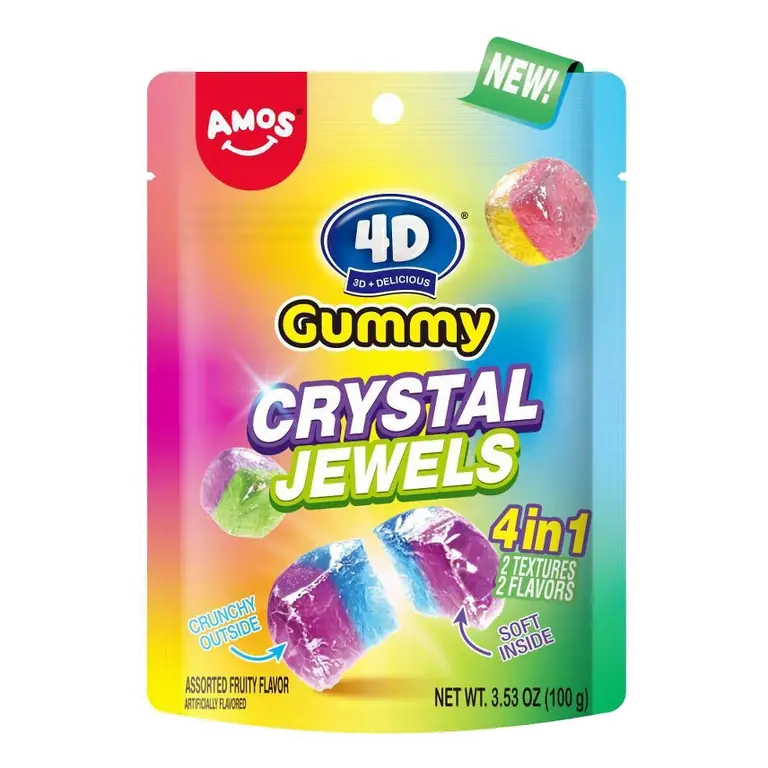 AMOS 4D Crystal Candy Gems, 3.53oz