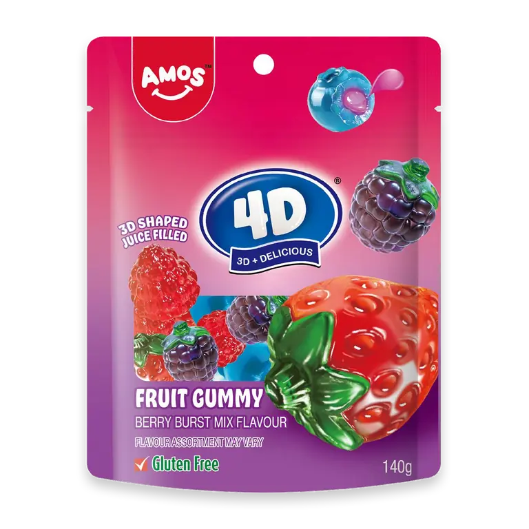 4D Fruit Gummy Berry Bursts