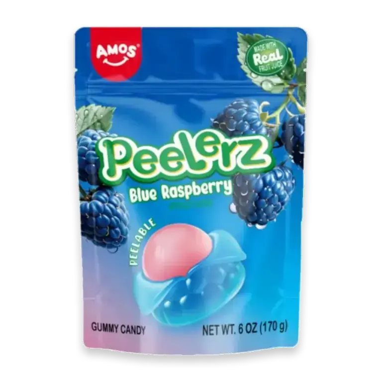 Blue Raspberry Peelerz Gummy Candy Bag