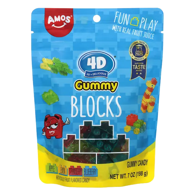 Mixed Fruits Blovks Gummy