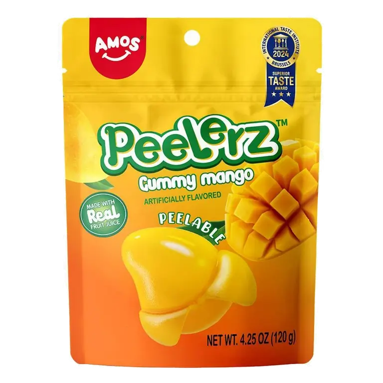 AMOS Peelerz Mango Gummy Candy, 4.25oz