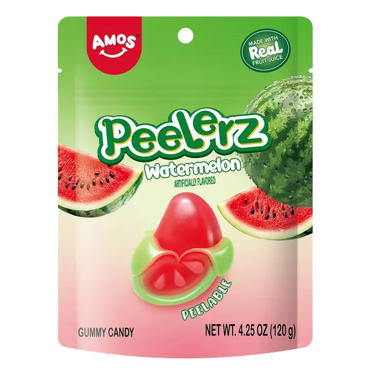 AMOS Peelerz Watermelon Gummy Candy, 4.25oz