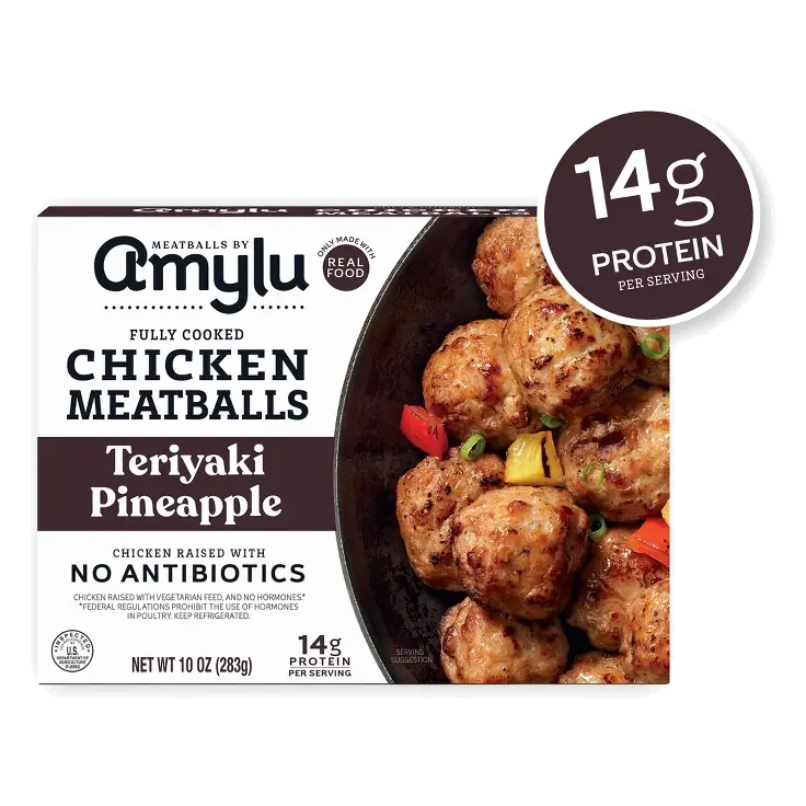 Amylu Foods Teriyaki Pineapple Chicken Meatballs, 10oz