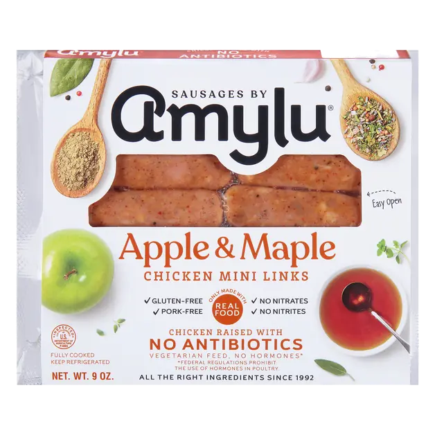 Fully Cooked Apple & Maple Mini Chicken Sausage Links