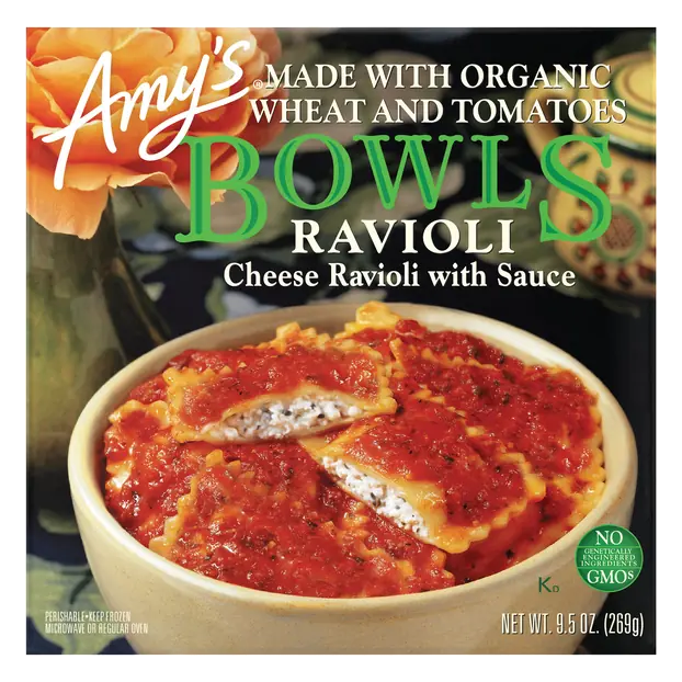 Bowls Organic Cheese Ravioli Frozen Meal