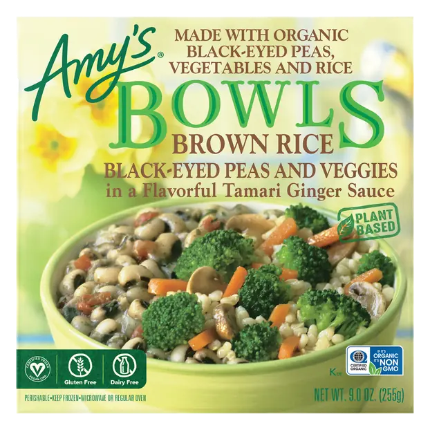 Bowls Organic Gluten Free Brown Rice Blackeye Peas & Veggies Meal