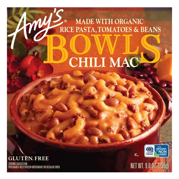 Bowls Organic Gluten Free Chili Mac Frozen Meal