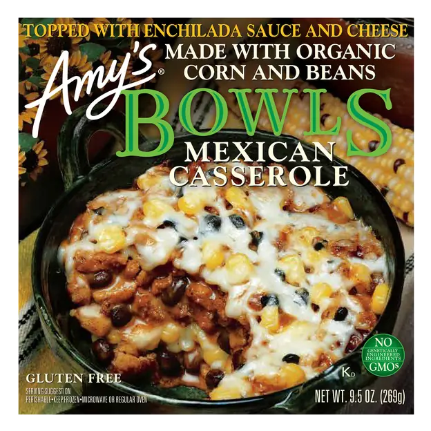 Bowls Organic Gluten Free Mexican Casserole Frozen Meal