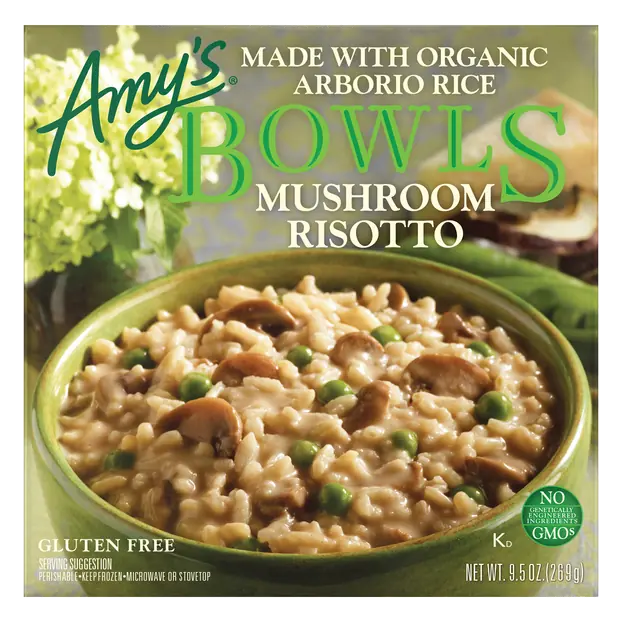 Bowls Organic Gluten Free Mushroom Risotto Frozen Meal