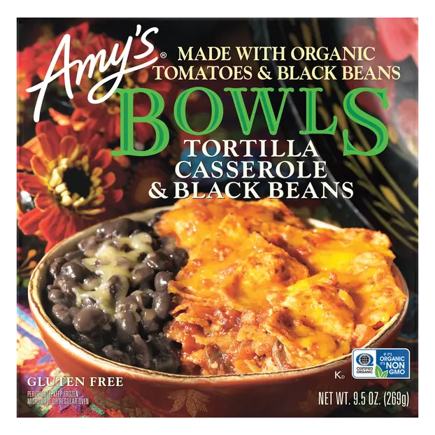 Bowls Organic Gluten Free Tortilla Casserole/Black Beans Frozen Meal