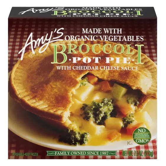 Broccoli Pot Pie with Cheddar Cheese Sauce
