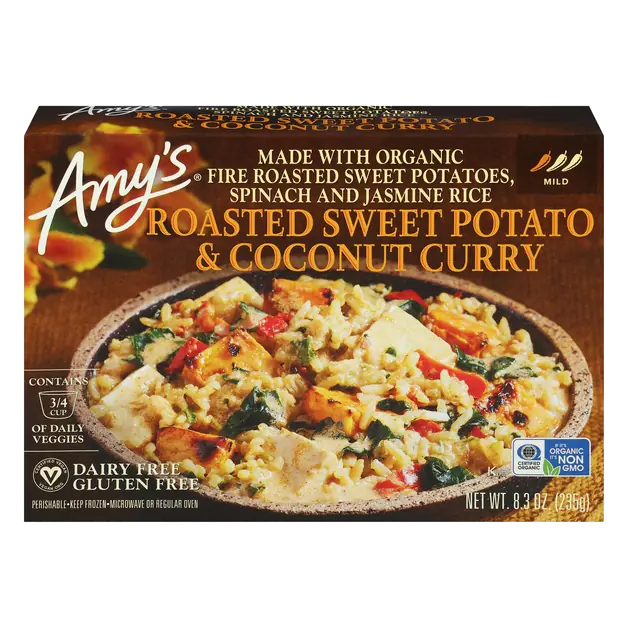 Dairy & Gluten Free Roasted Sweet Potato & Coconut Curry Frozen Meal