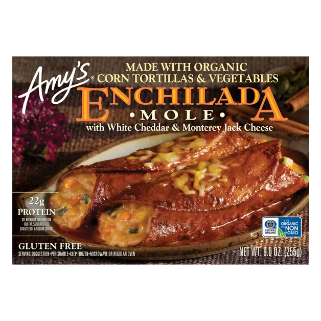 Gluten Free 22g Protein Mole Enchilada Frozen Meal