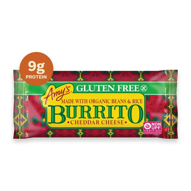 Gluten Free Cheddar Cheese Burrito