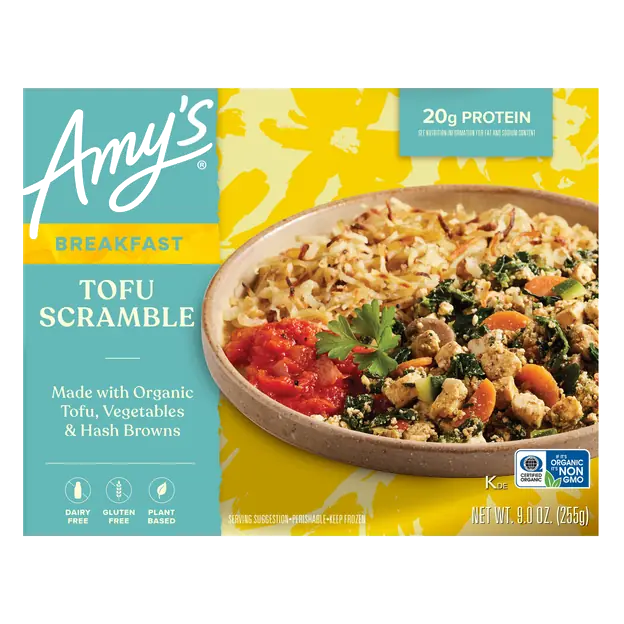 Gluten Free Plant-Based Breakfast Tofu Scramble Frozen Meal