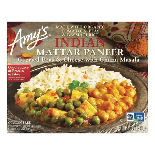 Indian Mattar Paneer Frozen Meal