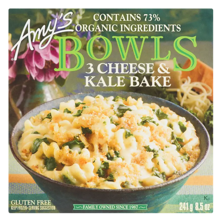Amy's Bowls Gluten-Free 3 Cheese & Kale Bake Entree 241 g (frozen)