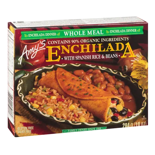 Frozen Whole Meal Enchilada With Spanish Rice & Beans 284 g