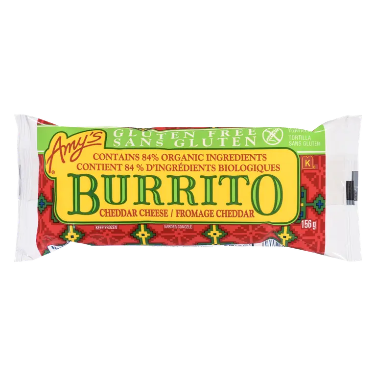 Gluten-Free Burrito Cheddar Cheese 156 g (frozen)