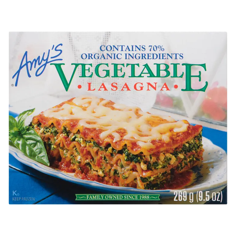 Organic Vegetable Lasagna Pasta 269 g (frozen)