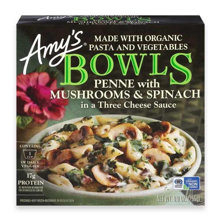 Mushroom & Spinach Penne Bowl