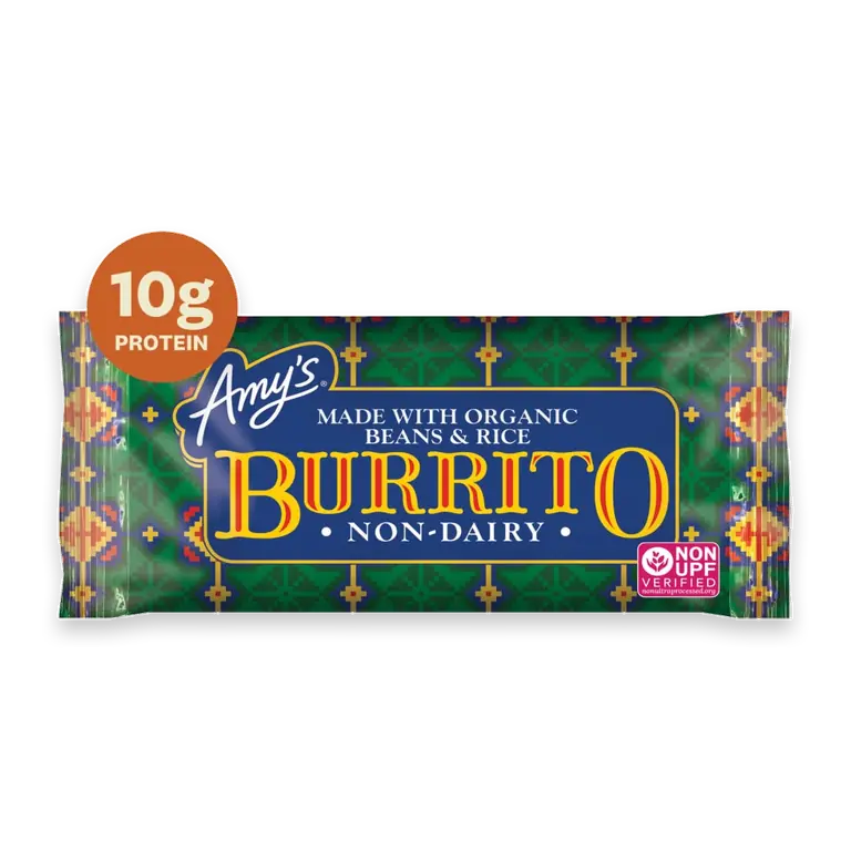 Non-Dairy Bean & Rice Burrito