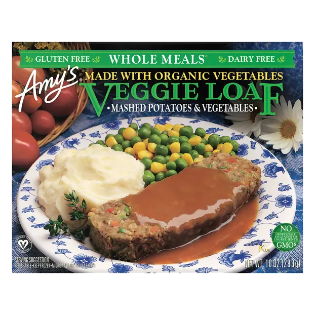 Organic Gluten & Dairy Free Vegan Veggie Loaf Frozen Meal