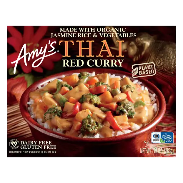 Organic Gluten Free Vegan Thai Red Curry Plant-Based Frozen Meal