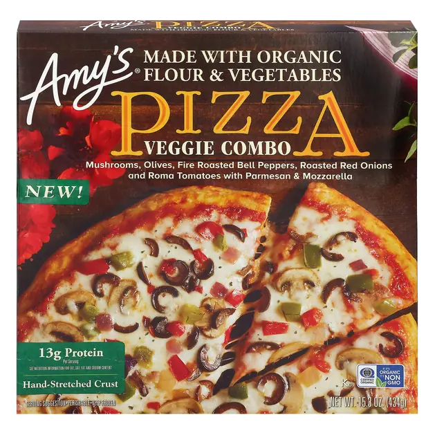Organic Hand-Stretched Crust Veggie Combo Pizza Frozen