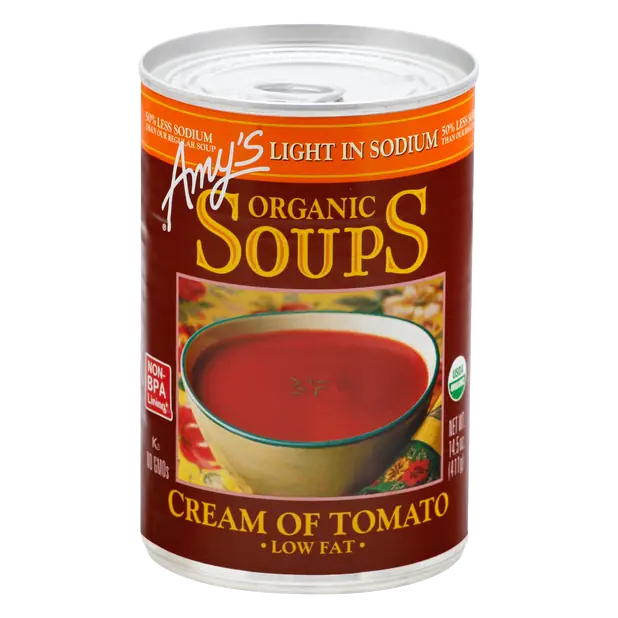 Organic Light in Sodium Low Fat Gluten Free Cream of Tomato Soup