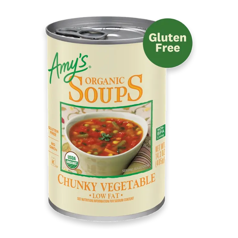 Organic Low Fat Chunky Vegetable Soup
