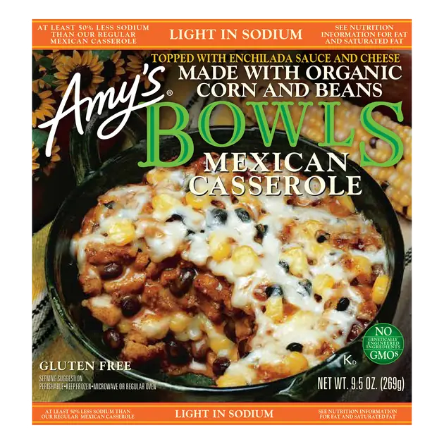 Organic Mexican Casserole Bowl Frozen Meal