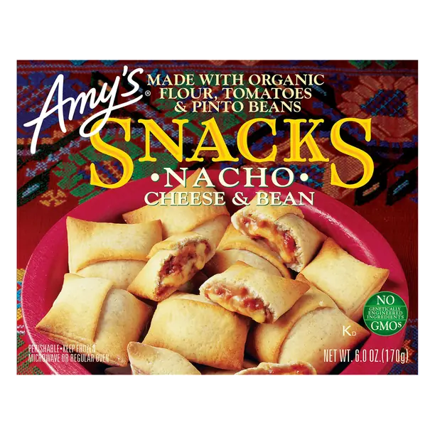 Organic Nacho Cheese & Bean Pizza Snacks Frozen