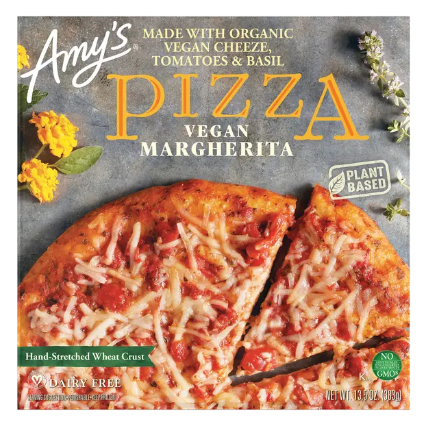 Organic Plant-Based Wheat Crust Vegan Margherita Pizza Frozen