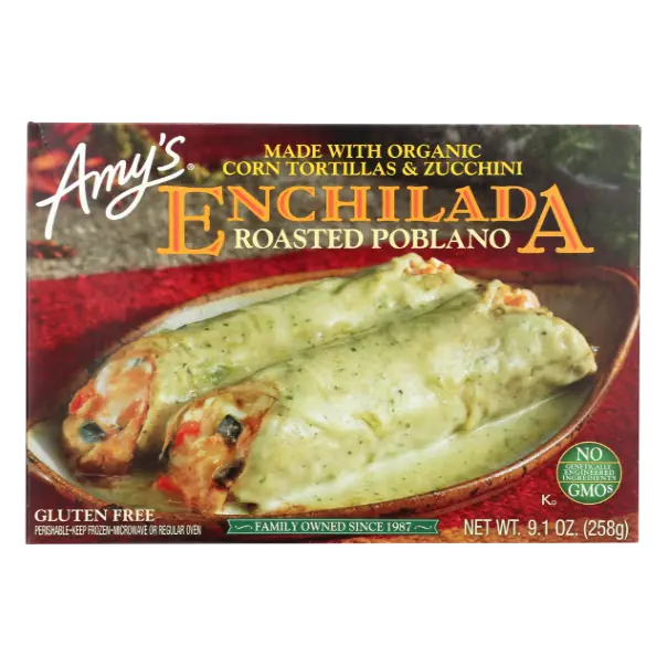 Organic Roasted Poblano Enchilada Frozen Meal