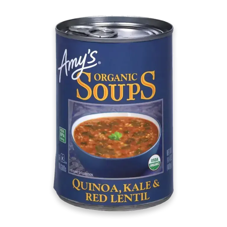 Organic Soups Quinoa Kale and Red Lentil Soup