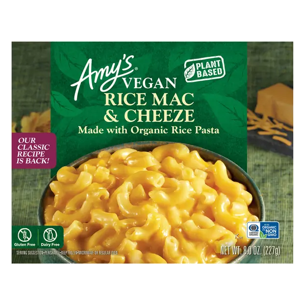 Organic Vegan Rice Mac & Cheeze Plant-Based Frozen Meal