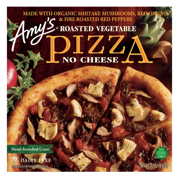 Organic Vegan Roasted Vegetable No Cheese Pizza Frozen
