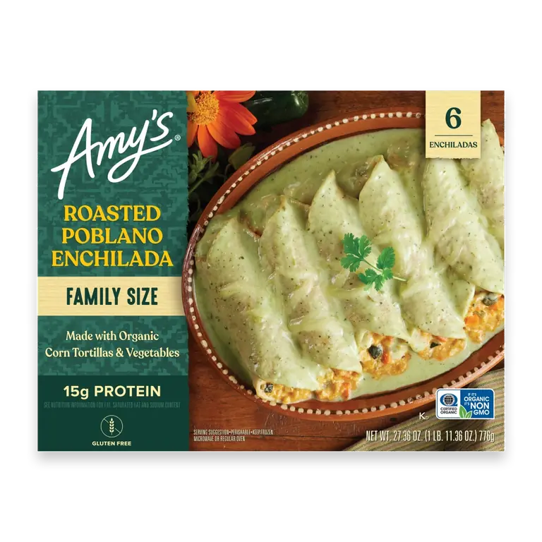 Roasted Poblano Enchilada Family Size Frozen Meal