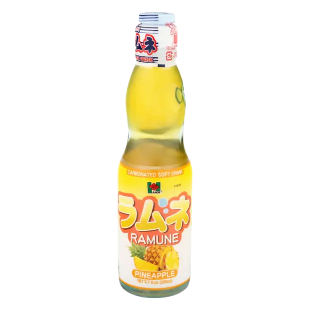 Pineapple Ramune Carbonated Soft Drink