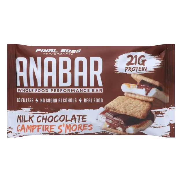 Anabar Milk Chocolate Campfire S'mores Flavor Candy Bar 2.39 oz