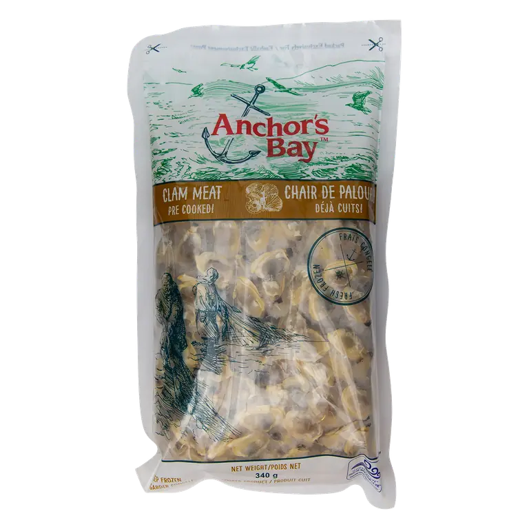 Anchor Bay Frozen Cooked Clam Meat 340 g