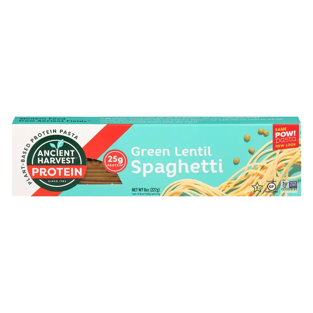 Gluten Free Plant Protein Green Lentil Spaghetti Pasta