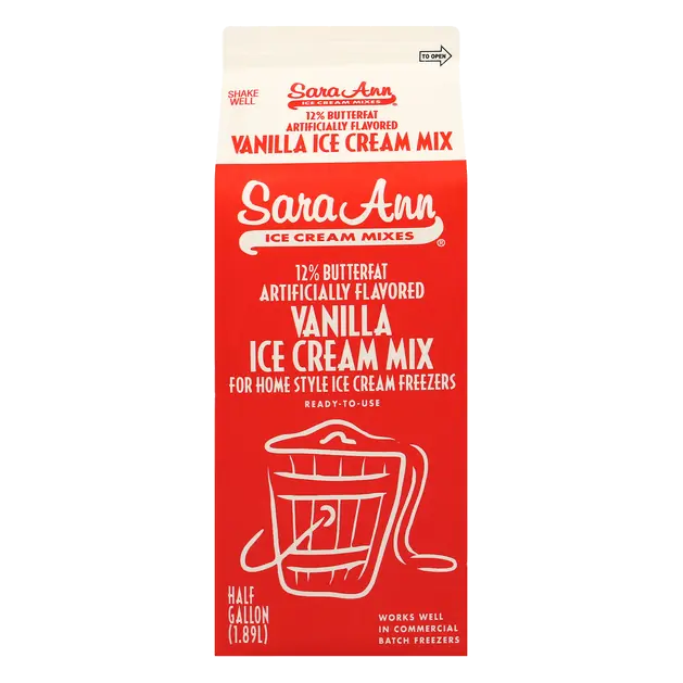 Sara Ann Vanilla Ice Cream Mix
